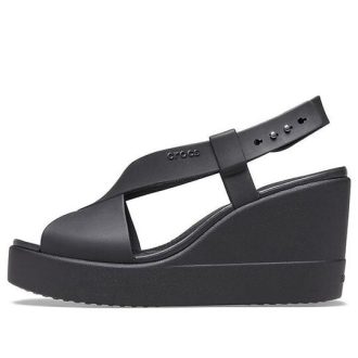 Crocs (WMNS) Brooklyn Cozy αντιολισθητικά αθλητικά μαύρα σανδάλια 206222-060