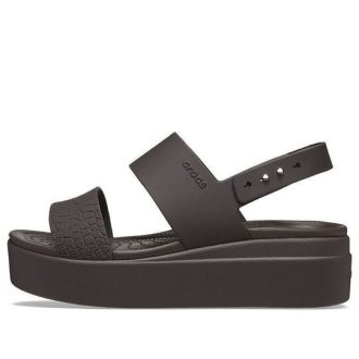 Crocs (WMNS) Brooklyn Croco Low Espresso Σανδάλι “Brown” 208585-206