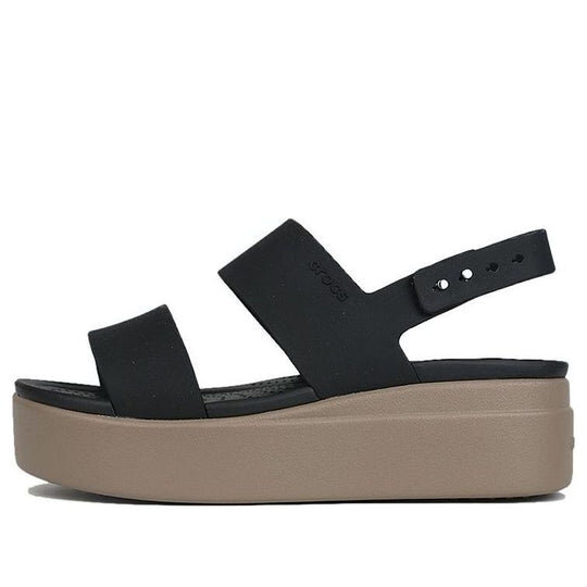 Crocs (WMNS) Brooklyn Thick Sole Black Sandals “Black” 206453-07H Crocs (WMNS) Brooklyn Thick Sole Black Sandals “Black” 206453-07H