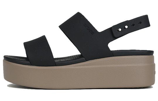 Crocs (WMNS) Brooklyn Thick Sole Black Sandals “Black” 206453-07H Crocs (WMNS) Brooklyn Thick Sole Black Sandals “Black” 206453-07H