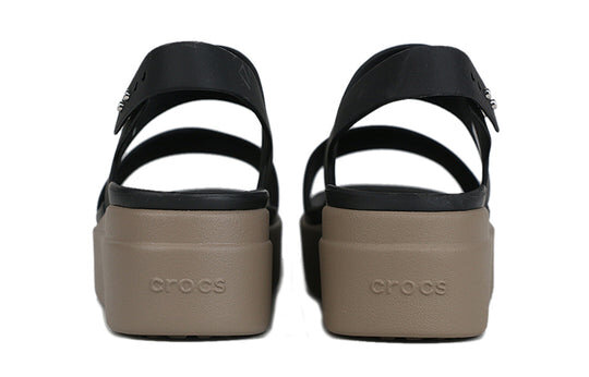 Crocs (WMNS) Brooklyn Thick Sole Black Sandals “Black” 206453-07H Crocs (WMNS) Brooklyn Thick Sole Black Sandals “Black” 206453-07H