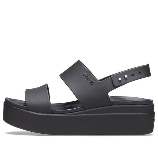 Crocs (WMNS) Brooklyn Thick Sole Casual Black Sandals 206453-060 Crocs (WMNS) Brooklyn Thick Sole Casual Black Sandals 206453-060
