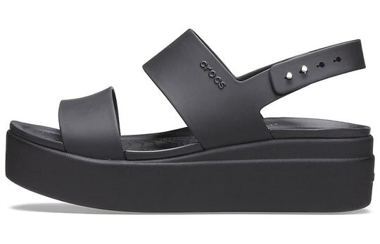 Crocs (WMNS) Brooklyn Thick Sole Casual Black Sandals 206453-060 Crocs (WMNS) Brooklyn Thick Sole Casual Black Sandals 206453-060
