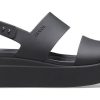 Crocs (WMNS) Brooklyn Thick Sole Casual Black Sandals 206453-060 Crocs (WMNS) Brooklyn Thick Sole Casual Black Sandals 206453-060