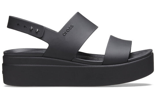 Crocs (WMNS) Brooklyn Thick Sole Casual Black Sandals 206453-060 Crocs (WMNS) Brooklyn Thick Sole Casual Black Sandals 206453-060