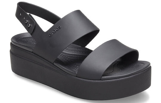 Crocs (WMNS) Brooklyn Thick Sole Casual Black Sandals 206453-060 Crocs (WMNS) Brooklyn Thick Sole Casual Black Sandals 206453-060