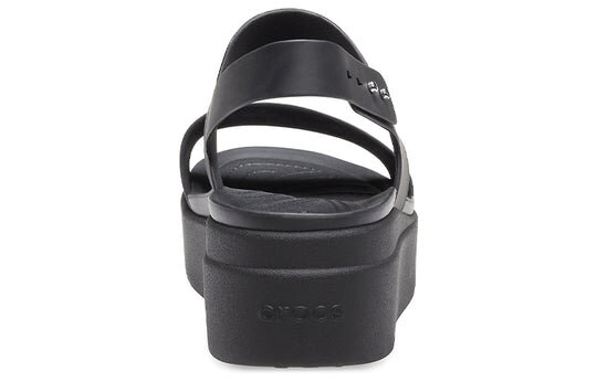 Crocs (WMNS) Brooklyn Thick Sole Casual Black Sandals 206453-060 Crocs (WMNS) Brooklyn Thick Sole Casual Black Sandals 206453-060