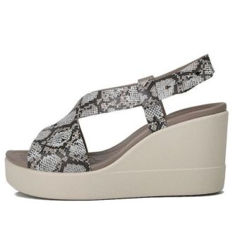 Crocs (WMNS) Brooklyn Thick Sole Grey Sandals “Gray” 206222-93T