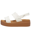 Crocs (WMNS) Brooklyn Woven Wedge σανδάλια “White Brown” 209977-0WV