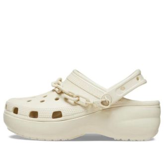 Crocs (WMNS) Classic Πλατφόρμα Chain Clogs “Bone” 209022-2Y2