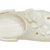 Crocs (WMNS) Classic Clog 3d Flower Λευκά σανδάλια 205587-159