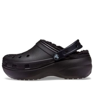 Crocs (WMNS) Classic Clog με επένδυση πλατφόρμας “Black” 207938-001