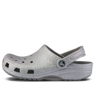 Crocs (WMNS) Classic Clog Crocs Ασημένια σανδάλια 205942-040
