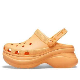 Crocs (WMNS) Classic Clog Retro Crocs Χοντρή σόλα πορτοκαλί Small Whale Sandals 206302-801