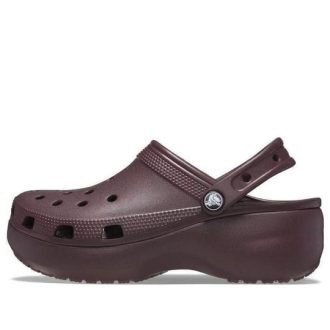 Crocs (WMNS) Classic Clogs πλατφόρμας “Dark Cherry” 206750-6WD