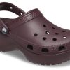 Crocs (WMNS) Classic Clogs πλατφόρμας “Dark Cherry” 206750-6WD