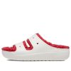 Crocs (WMNS) Classic Cozzzy Γιορτινό πουλόβερ Σανδάλι “White Red” 209227-90H