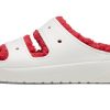 Crocs (WMNS) Classic Cozzzy Γιορτινό πουλόβερ Σανδάλι “White Red” 209227-90H