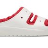 Crocs (WMNS) Classic Cozzzy Γιορτινό πουλόβερ Σανδάλι “White Red” 209227-90H
