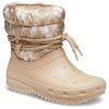 Crocs (WMNS) Classic Neo Puff Luxe Μπότες “Μπεζ Λευκό” 207312-2E9