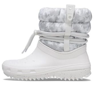 Crocs (WMNS) Classic Neo Puff Luxe Μπότες “White Grey” 207312-1CR
