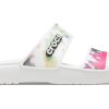 Crocs (WMNS) Classic Tie-dye Graphic Sandal “Black Green” 207283-94S