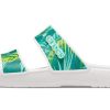 Crocs (WMNS) Classic Tropical Outdoor Flat Heel Sports Παντόφλες Λευκό Πράσινο 207183-94S Crocs (WMNS) Classic Tropical Outdoor Flat Heel Sports Παντόφλες Λευκό Πράσινο 207183-94S