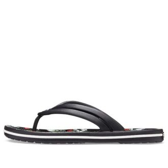 Crocs (WMNS) Crocband Flowers Flip-flops Black 206101-0FF