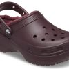 Crocs (WMNS) Κλασικά τσόκαρα με επένδυση πλατφόρμας “Dark Cherry” 207938-6WD