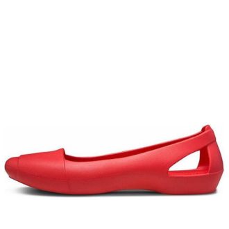 Crocs (WMNS) Flat κόκκινα σανδάλια 202811-8C1