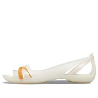 Crocs (WMNS) II Flat Λευκά Πορτοκαλί Σανδάλια 204912-12U