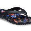 Crocs (WMNS) Kadee 2 Printed Flip Minimalistic Casual Flip-flops Black 206866-001