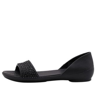 Crocs (WMNS) Lina Embellished D”Orsay Flat “μαύρο” 204361-060