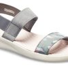 Crocs (WMNS) Literide γραφικά σανδάλια “Γκρι” 205375-0E9