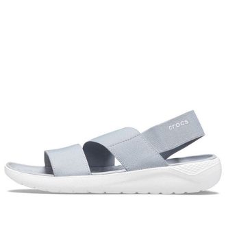 Crocs (WMNS) LiteRide Γκρι ανοιχτό μπλε σανδάλια “Γκρι Λευκό” 206081-00J