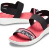 Crocs (WMNS) LiteRide Pattern Outdoor Open Toe Μαύρα Κόκκινα Σανδάλια “Black Red” 205868-066 Crocs (WMNS) LiteRide Pattern Outdoor Open Toe Μαύρα Κόκκινα Σανδάλια “Black Red” 205868-066