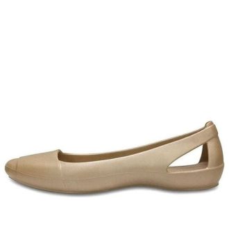 Σανδάλια Crocs (WMNS) Minimalistic Casual Flat Sports Χρυσά Χρώμα Σανδάλια 202811-710