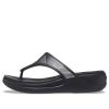 Crocs (WMNS) Monterey Metallic Stylish Μαύρες Παντόφλες 206850-001