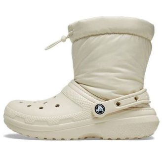 Crocs (WMNS) Κλασικές φόδρα Neo Puff Μπότες “Μπεζ” 206630-2Y2