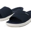 Παντόφλες Crocs (WMNS) Reviva ελαφριές, άνετες επίπεδες, casual βαθύ μπλε 205474-462