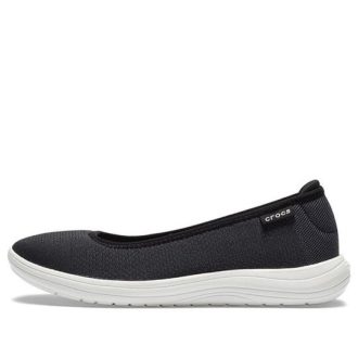 Crocs (WMNS) Reviva Cozy Breathable Low Tops Athleisure Casual Αθλητικά Παπούτσια Μαύρο Λευκό 205880-066