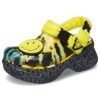 Crocs (WMNS) Κλασικό τσόκαμα Smiling Face Κομψά φλατ αθλητικά κίτρινα σανδάλια 207271-90H