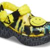 Crocs (WMNS) Κλασικό τσόκαμα Smiling Face Κομψά φλατ αθλητικά κίτρινα σανδάλια 207271-90H