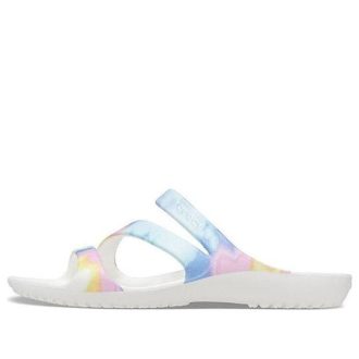 Crocs (WMNS) Swiftwater Crocs Casual πολύχρωμα σανδάλια βαφής γραβάτα “White” 206894-928