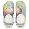 Crocs (WMNS) Κλασικά τσόκαρα Σύννεφα Tie Dye Εκτύπωση Ελαφριά άνετα αθλητικά σανδάλια Ροζ Μπλε 207151-94S