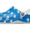 Crocs (WMNS) USA Pattern Printing Ελαφρύ άνετα σανδάλια μπλε κόκκινο 205974-94S