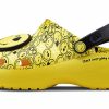 Crocs (WMNS) X Smiley Classic Clog Χονδρή σόλα Χαμογελαστή Πρόσωπο σύννεφα Σανδάλια Κίτρινο Μαύρο 207233-90H Crocs (WMNS) X Smiley Classic Clog Χονδρή σόλα Χαμογελαστή Πρόσωπο σύννεφα Σανδάλια Κίτρινο Μαύρο 207233-90H