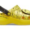 Crocs (WMNS) X Smiley Classic Clog Χονδρή σόλα Χαμογελαστή Πρόσωπο σύννεφα Σανδάλια Κίτρινο Μαύρο 207233-90H Crocs (WMNS) X Smiley Classic Clog Χονδρή σόλα Χαμογελαστή Πρόσωπο σύννεφα Σανδάλια Κίτρινο Μαύρο 207233-90H