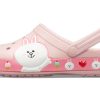 Crocs x Line Friends Beach Pink Unisex σανδάλια 205791-606