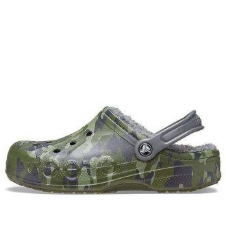 Παντόφλες παραλλαγής Unisex 205975-97G Crocs Baya Lined Clog Printing Fleece Lined